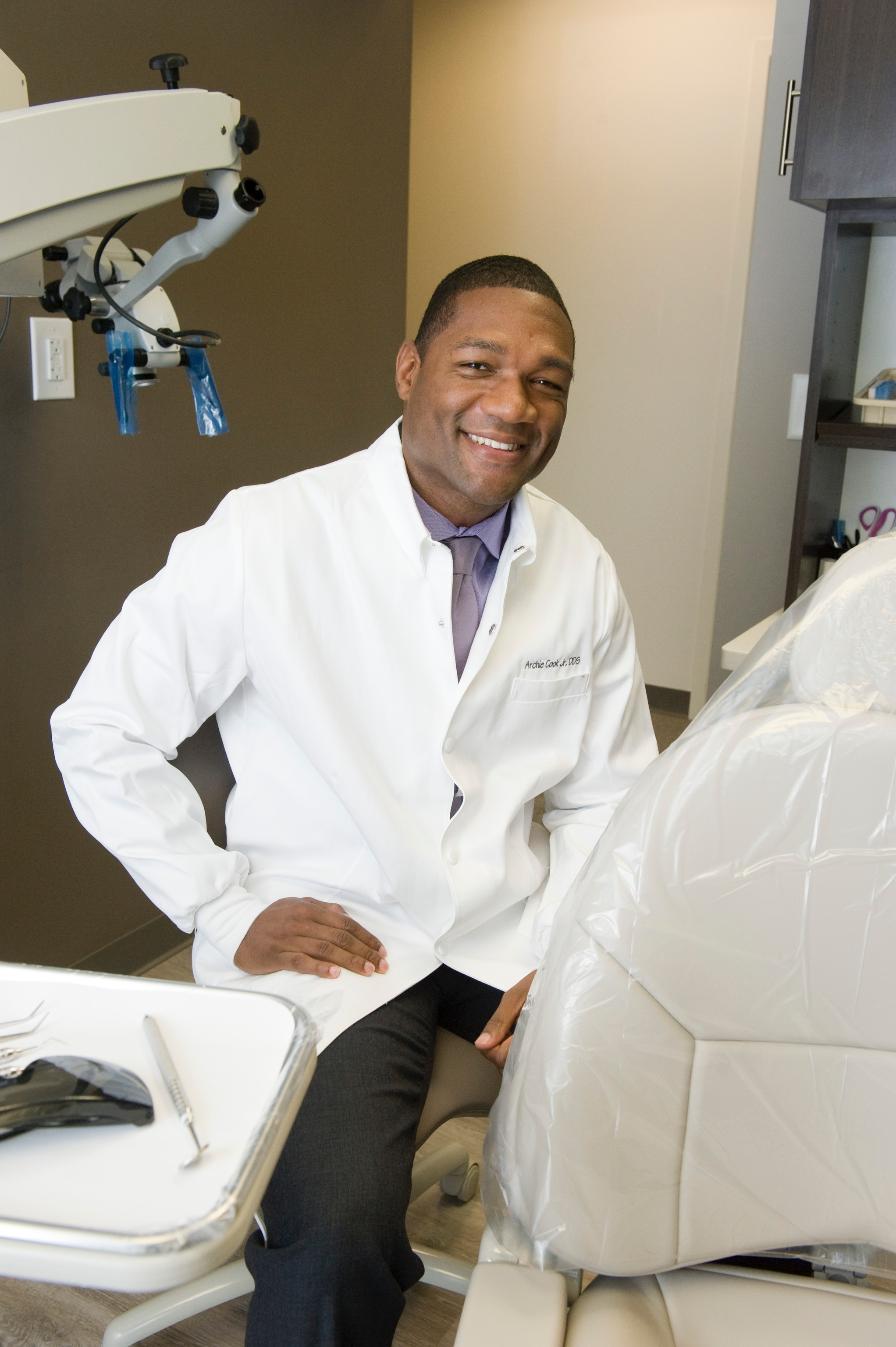 Dr. Cook continues to serve his community through his dental practice - he offers discounts to all active duty and Veteran service members.